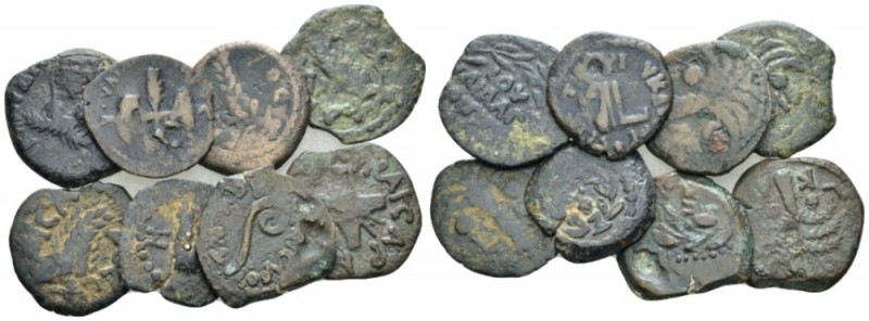 Judaea, Jerusalem Roman Procurators Lot of 8 Prutah. I cent., Æ , 14.80 g.
Lot ...