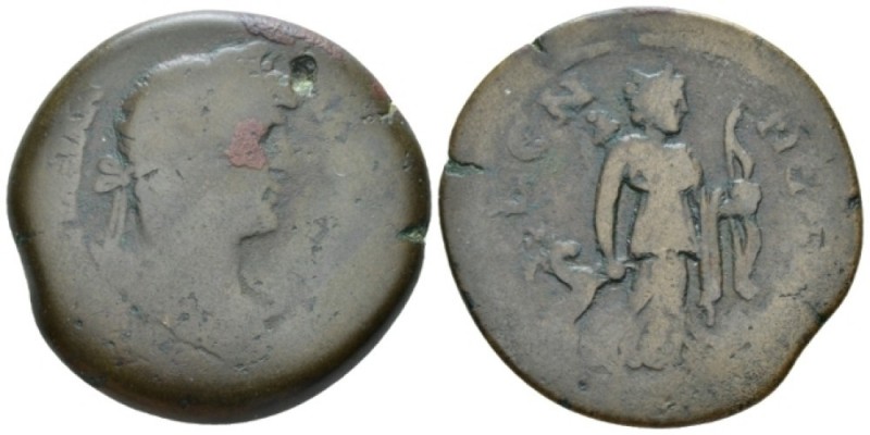 Egypt, Alexandria Hadrian, 117-138 Drachm circa 134-135 (year 19), Æ 33.60 mm., ...