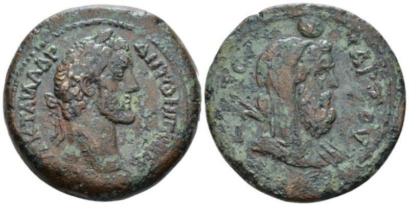 Egypt, Alexandria Antoninus Pius, 138-161 Drachm circa 140-141 (year 4), Æ 35.50...