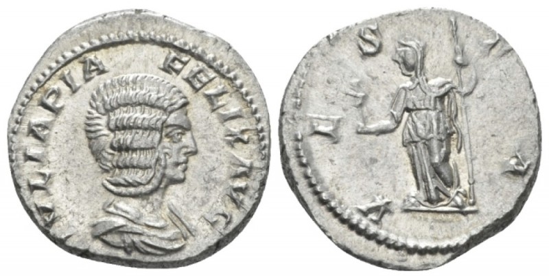 Julia Domna, wife of Septimius Severus Denarius circa 211-217, AR 18.00 mm., 3.3...