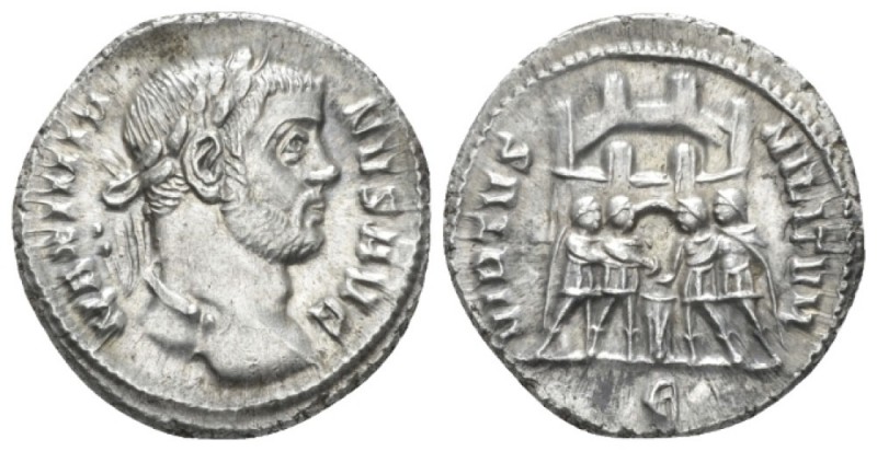 Maximianus Herculius, first reign 286-305 Argenteus circa 295-297, AR 18.00 mm.,...