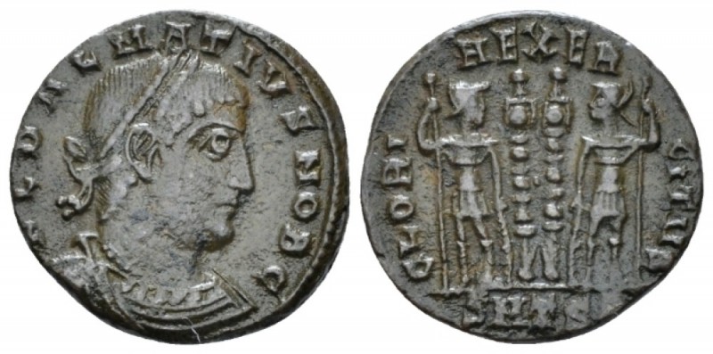 Delmatius caesar, 335-337 Follis Thessalonica circa 335-336, Æ 17.80 mm., 2.25 g...