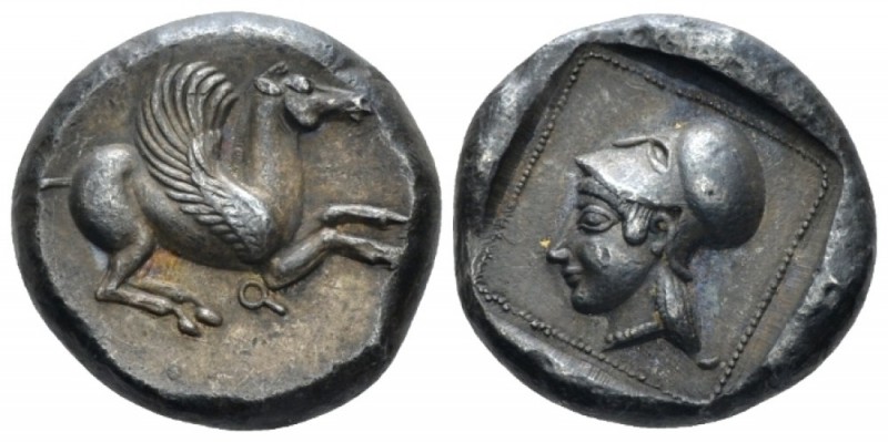 Corinthia, Corinth., Orphanides forgery Stater Early XX cent., PB 19.10 mm., 8.4...