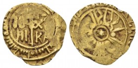Palermo, The Normans in South Italy and Sicily. Roger II King, 1130-1154. Tari after 1140, AV 12.50 mm., 1.09 g.
MIN 216. Sp. 63. MIR 431.

Very Fi...