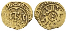 Palermo-Messina., The Normans in South Italy and Sicily. Roger II King, 1130-1154 Tari circa 1130-1154, AV 12.30 mm., 0.82 g.
Sp. 66. MIN 218. MIR 22...