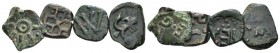 Salerno, The Normans in South Italy and Sicily. William I, 1154-1166. Lot of 4 Fractions circa 1154-1166, Æ , 3.99 g.
Lot of 4 Fractions: MIN 330, 33...