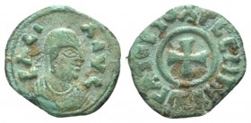 Axum, Anonymous Christian Kings, ca 340-540 Æ circa 340-540, Æ 12.50 mm., 0.70 g.
Vaccaro 28.

Attractive light green patina, Good Very Fine.

Ex...