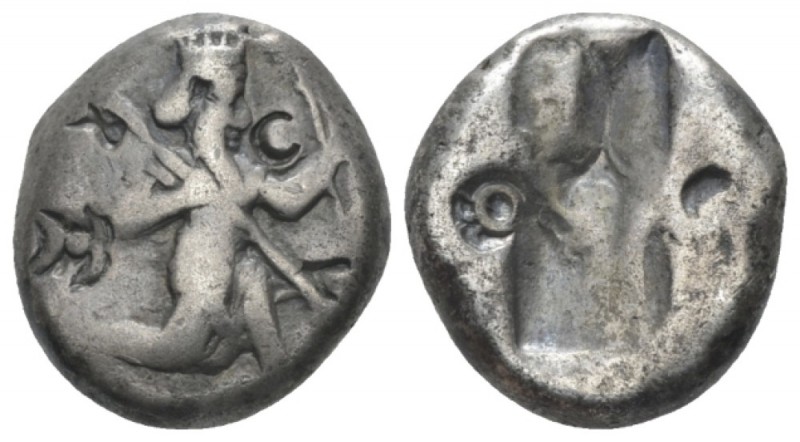 Persia (Achaemenidae), Sardes Siglos circa 485-420, AR 16.10 mm., 5.43 g.
Persi...