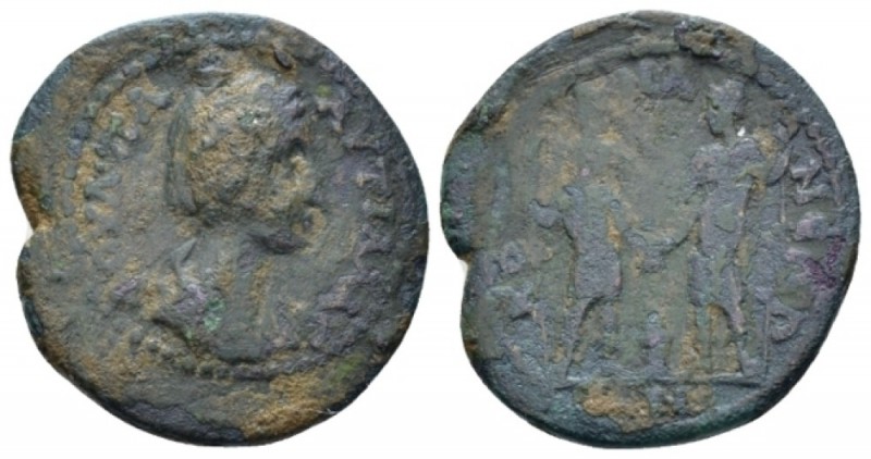 Phoenicia, Tripolis Plautilla, wife of Caracalla Bronze circa 198-217, Æ 26.20 m...