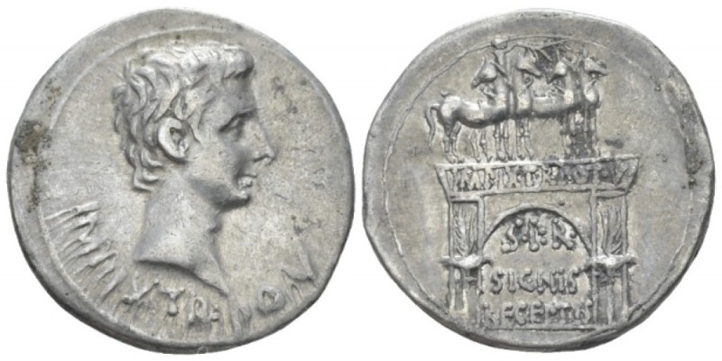 Augustus, 27 BC-14 AD Cistophoric tetradrachm Pergamum circa 19-18 BC, AR 27.00 ...