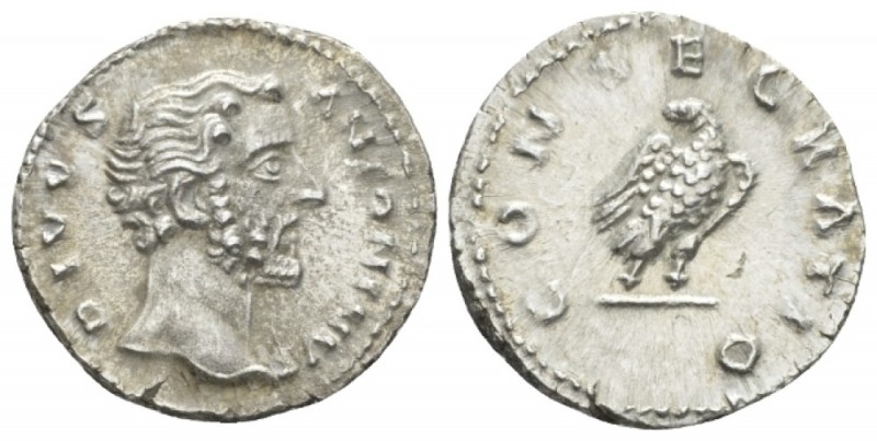 Divus Antoninus Pius, after 161 Denarius Rome After 161, AR 18.00 mm., 3.11 g.
...