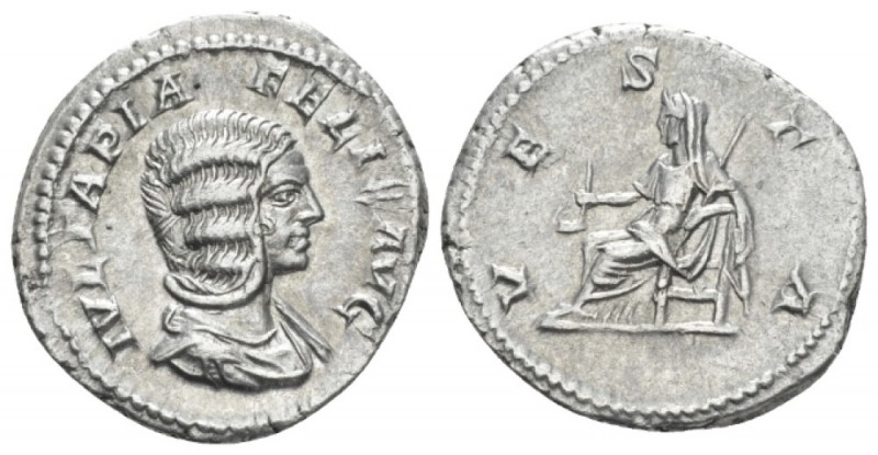 Julia Domna, wife of Septimius Severus Denarius circa 211-217, AR 18.90 mm., 3.2...