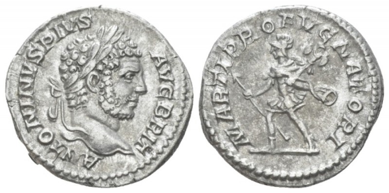 Caracalla, 198-217 Denarius circa 210-213, AR 18.50 mm., 3.16 g.
ANTONINVS PIVS...