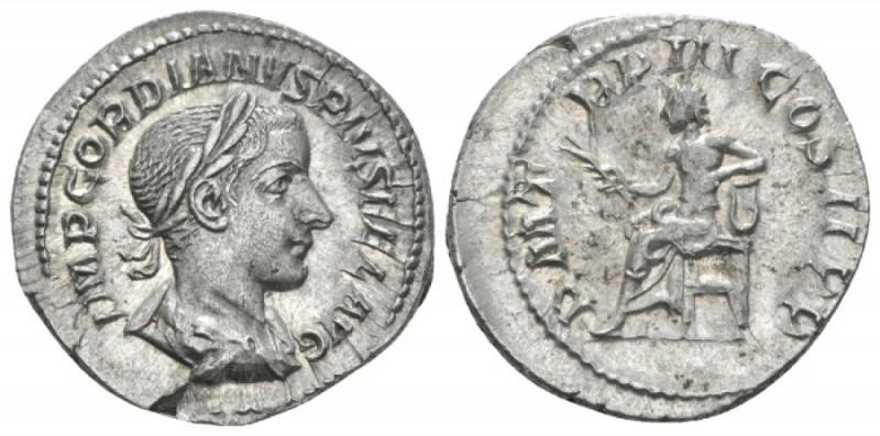 Gordian III, 238-244 Denarius circa 241-243, AR 20.50 mm., 3.11 g.
IMP GORDIANV...