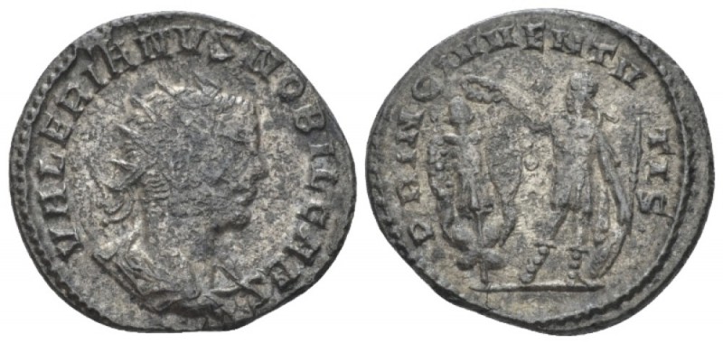 Valerian II caesar, 253-255 Antoninianus Samosata 254-255, billon 21.00 mm., 3.8...