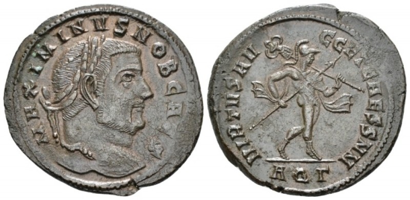 Maximinus II caesar, 305-309 Follis Aquileia circa 306-307, Æ 30.00 mm., 9.22 g....