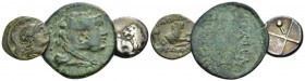 Thrace, Chersonesus Lot of 3 coins IV century BC, Æ 25.00 mm., 8.70 g.
Lot of 3 coins, incuding Chersonesus, Lysimachus and Leucas.

Very fine

F...