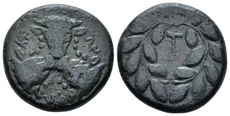 Phocis, Federal Coinage Bronze under Phalaikos, 351 BC and later, Æ 20.00 mm., 8...