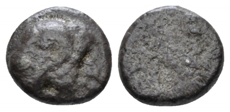 Cyprus, king Evelthon, 560 – 525 Salamis 1/12 siglos circa 560-525 BC, AR 7.00 m...