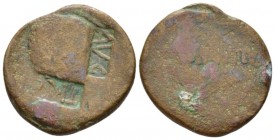 Moesia, Moesia and Thrace As circa 69-81, Æ 24.00 mm., 9.54 g.
TI.CAE and AVG within rectangular countermarks. Pangerl 90.

Very fine