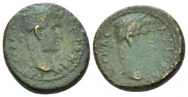 Mysia, Germe Titus, 79-81 Bronze circa 79-81, Æ 16.50 mm., 4.20 g.
Laureate head of Titus r.; in front, two corn-ears. Rev. Laureate head of Domitian...