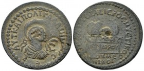 Pamphilia, Side Gallienus, 253-268 11 Assaria circa 253-268, Æ 32.30 mm., 15.31 g.
Laureate, draped and cuirassed bust r., seen from behind; above, s...