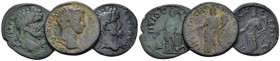 Pisidia, Antioch Septimius Severus, 193-211 Lot of 3 Bronzes II cent., Æ 0.00 mm., 18.15 g.
Lot of 3 Bronzes, including: S. Severus (2) and Elagabalu...