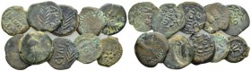 Judaea, Uncertain Lot of 10 Bronzes I cent., Æ 0.00 mm., 19.97 g.
Lot of 10 Bronzes.

About Very Fine-Very Fine.