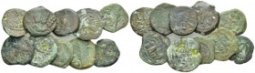 Judaea, Uncertain Lot of 10 Bronzes I cent., Æ 0.00 mm., 22.12 g.
Lot of 10 Bronzes

About Very Fine-Very Fine.
