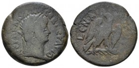 Egypt, Alexandria. Dattari. Nero, 54-68 Diobol circa 62-63 (year 9), Æ 25.60 mm., 924.00 g.
Laureate head r. Rev. L ƐΝΑΤΟΥ Eagle standing r. with spr...