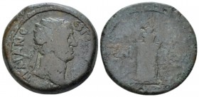 Egypt, Alexandria. Dattari. Trajan, 98-117 Hemidrachm circa 111-112 (year 15), Æ 27.20 mm., 13.92 g.
Radiate bust r., with aegis on l. shoulder. Rev....