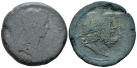 Egypt, Alexandria. Dattari. Hadrian, 117-138 Drachm circa 119-120 (year 4), Æ 34.00 mm., 17.82 g.
Laureate bust r., drapery on l. shoulder. Rev. Bust...