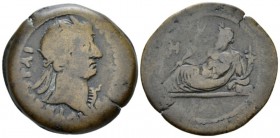 Egypt, Alexandria. Dattari. Hadrian, 117-138 Drachm circa 123-124 (year 8), Æ 33.70 mm., 20.28 g.
Radiate bust r., aegis on l. shoulder. Rev. Nilus r...