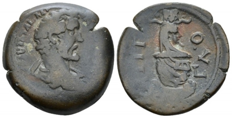 Egypt, Alexandria. Dattari. Antoninus Pius, 138-161 Diobol circa 139-140 (year 3...