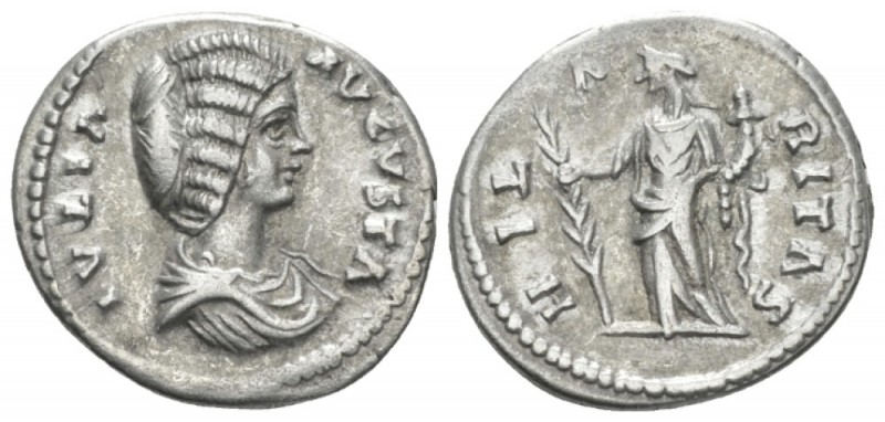 Julia Domna, wife of Septimius Severus Denarius Laodicea ad Mare circa 196-202, ...