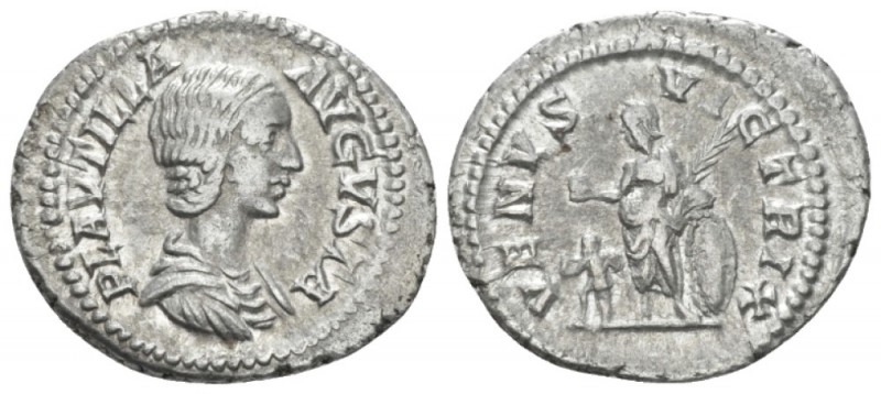 Plautilla, wife of Caracalla Denarius circa 204, AR 20.90 mm., 3.20 g.
Draped b...