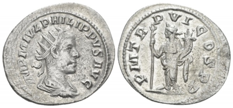 Philip II, 247-249 Antoninianus Antioch circa 249, AR 23.60 mm., 3.76 g.
Radiat...