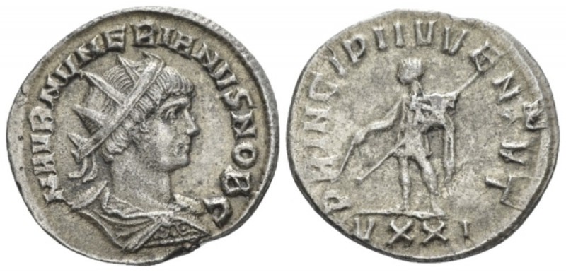 Numerian caesar, 282-283 Antoninianus Ticinum 282-283, billon 23.00 mm., 3.74 g....