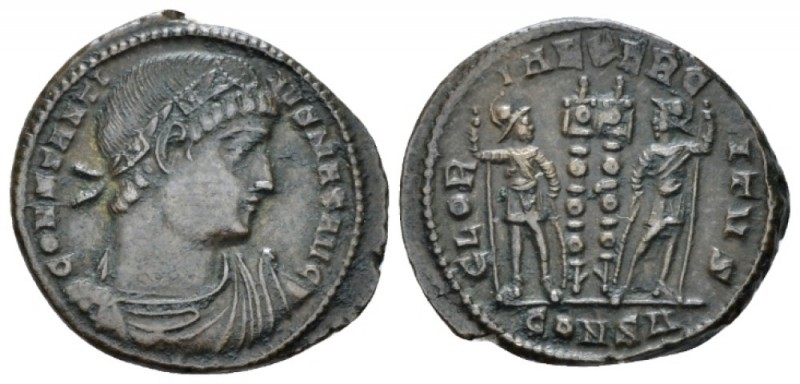 Constantine I, 307-337 Follis Constantinople 330-333, Æ 20.00 mm., 3.30 g.
Rose...