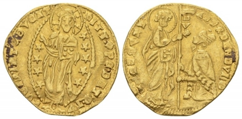 Venice, Antonio Venier, 1382-1400 Ducat 1382-1400, AV 20.50 mm., 3.48 g.
St. Ma...