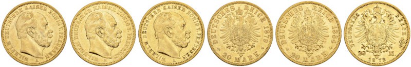 [358.40g]
DEUTSCHLAND
Preussen, Königreich. Wilhelm I. 1861-1888. 20 Mark. Div...