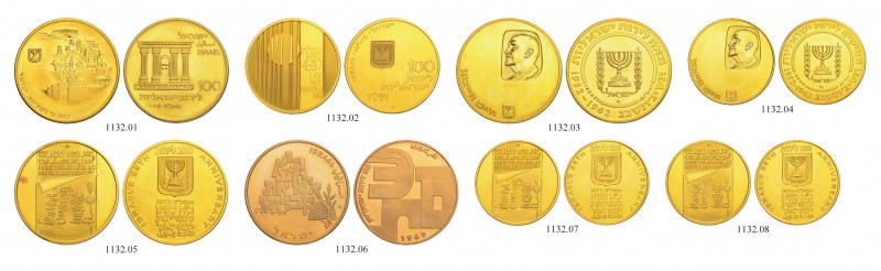 [157.20g]
ISRAEL
Gedenkmünzen in Gold. 100 und 50 Lirot 1962. 50 Lirot 1964. 1...