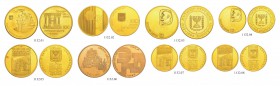 [157.20g]
ISRAEL
Gedenkmünzen in Gold. 100 und 50 Lirot 1962. 50 Lirot 1964. 100 Lirot 1968. 100 Lirot 1969. 100 Lirot 1971. 200 Lirot 1973. 100 Lir...