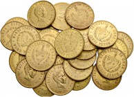 [188.08g]
KUBA
Republik. 5 Pesos 1916. Lot von 25 Exemplaren. Feingewicht total: 188.08 Gramm. Unterschiedlich erhalten / Various conditions.
(25)