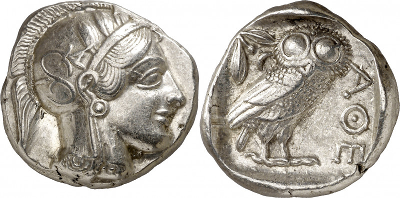 (454-404 a.C.). Atica. Atenas. Tetradracma. (S. 2526) (CNG. IV, 1597). 17,15 g. ...