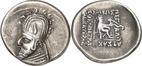 Imperio Parto. Sinatruces (77-70 a.C.). Dracma. (S. 7394). 3,81 g. MBC.