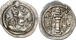 Imperio Sasánida. Peroz (457-483). ST (Stakhr). Dracma. (Mitchiner A. & C.W. 981). Fecha incierta. 4,07 g. EBC-.