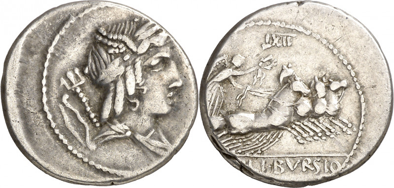 (hacia 85 a.C.). Gens Julia. Denario. (Bab. 5) (S. 5a) (Craw. 352/1c). 3,67 g. M...