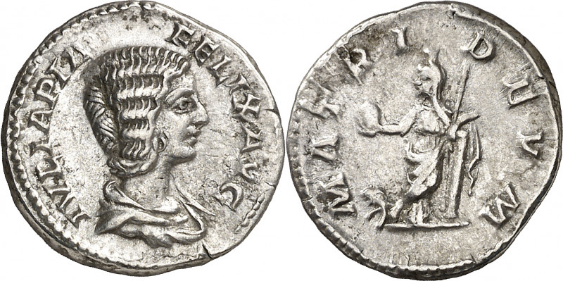 (212 d.C.). Julia Domna. Denario. (Spink 7104) (S. 137) (RIC. 382, de Caracalla)...