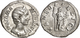 (224 d.C.). Julia Mamaea. Denario. (Spink 8214) (S. 60) (RIC. 351). 3,95 g. EBC-.